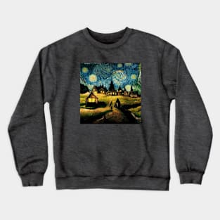 Starry Night Over Godric's Hollow Crewneck Sweatshirt